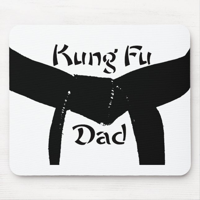 Mousepad Pai de Kung Fu do cinturão negro das artes (Frente)