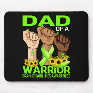 Mousepad Pai De Mão De Um Cérebro Guerreiro Sensibilização