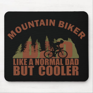 Mousepad pai de motociclista como um pai normal, mas mais f