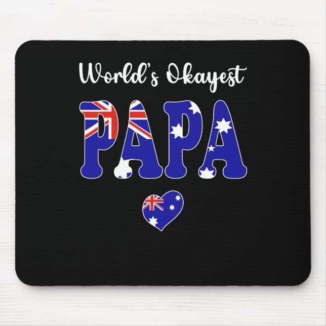 Mousepad Pai de Papa Australiano Mais Alto do Mundo (Frente)