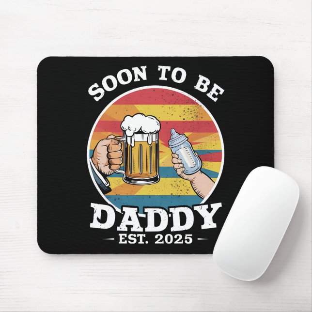 Mousepad Pai de Primeira Viagem 2025 Retro (Com mouse)