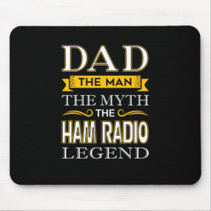 Mousepad Pai de rádio Mens Ham Shirts presentes para Pais 