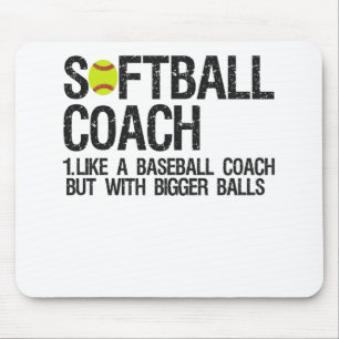 Mousepad Pai de Softball como um Baseball mas com bolas mai