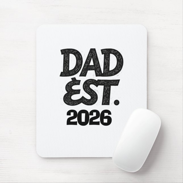 Mousepad Pai Desde 2026 Pai Orgulhoso Desde (Com mouse)