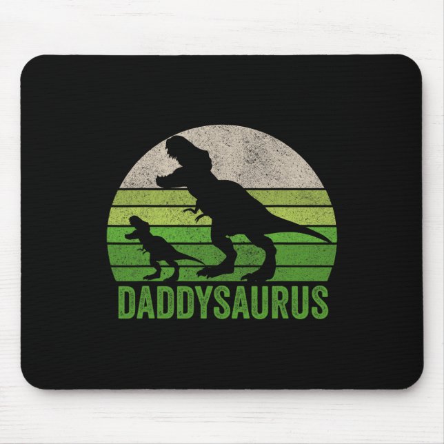 Mousepad Pai Dinossauro Pai Engraçado Presente no Dia de os (Frente)