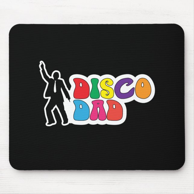 Mousepad Pai Disco - Dia de os pais Engraçado (Frente)