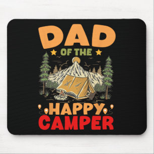 Mousepad Pai Do Feliz Acampante Primeiro Aniversário Campin