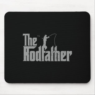 Mousepad Pai do Molinete Amante da Pesca Divertida Vara de