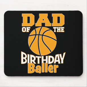 Mousepad Pai Do Partido Pensado De Basquete De Aniversário