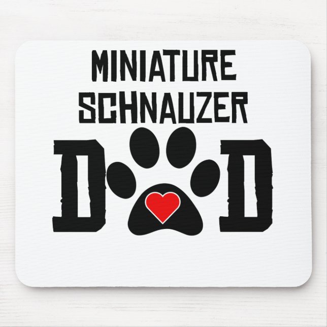 Mousepad Pai do Schnauzer diminuto (Frente)