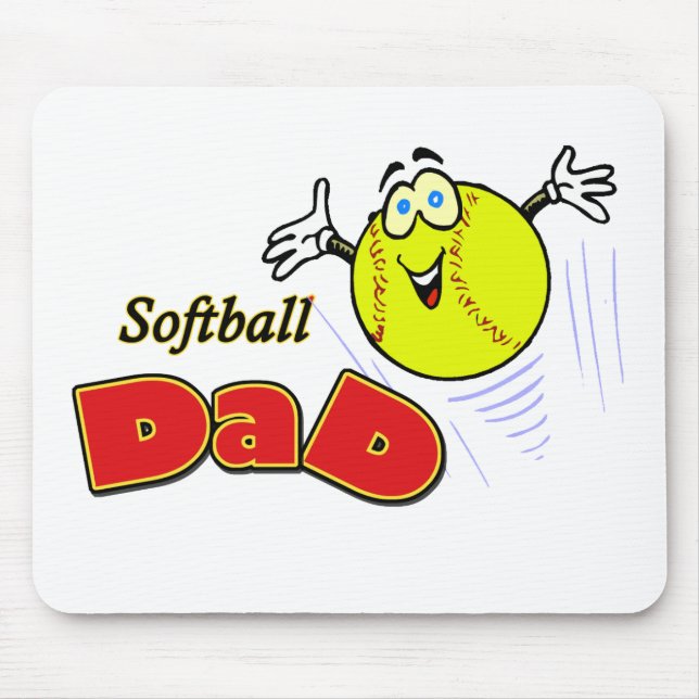 Mousepad Pai do softball (Frente)
