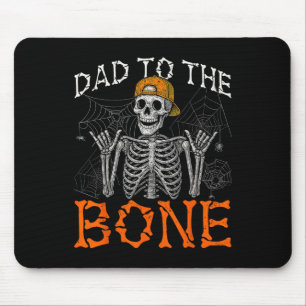 Mousepad Pai Engraçado Ao Custo De Halloween Do Esqueleto Ó