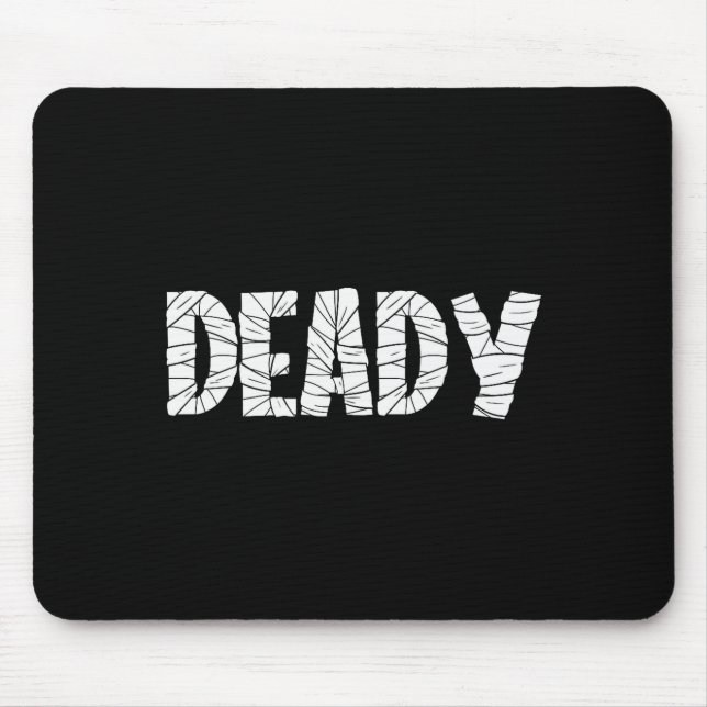 Mousepad Pai Engraçado de Halloween Múmia Morta de Hallowee (Frente)