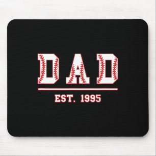 Mousepad Pai Est. Aniversário do Dia de os pais de Softball
