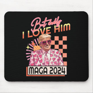 Mousepad Pai Eu Amo-Lo Maga 2024 Donald Trump Back 4th O