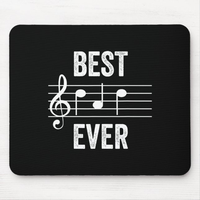 Mousepad Pai Ever Music Notes Engraçado Oferta De Dia de os (Frente)