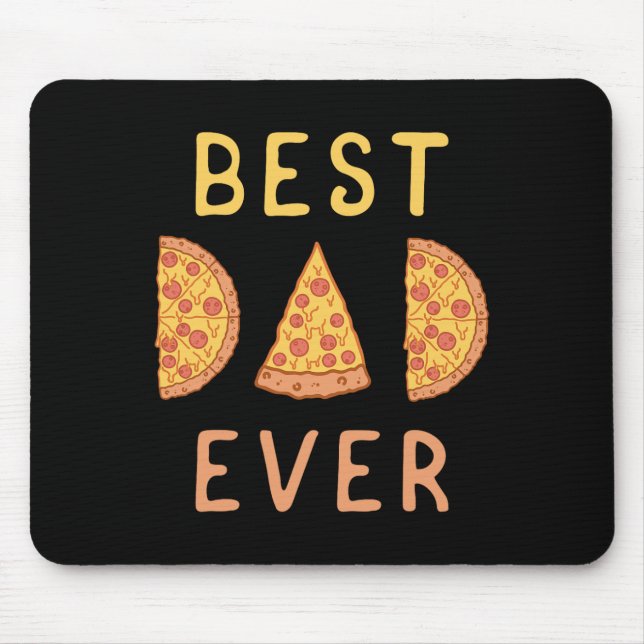 Mousepad Pai Ever Pizza Dia de os pais Papá Parentalidade (Frente)