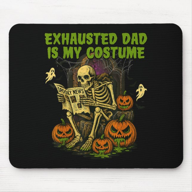 Mousepad Pai Exausto é Meu Disfarce Engraçado Pai Correspon (Frente)