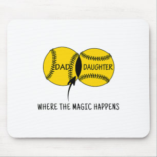 Mousepad Pai Filha Onde a Magia Suave Acontece