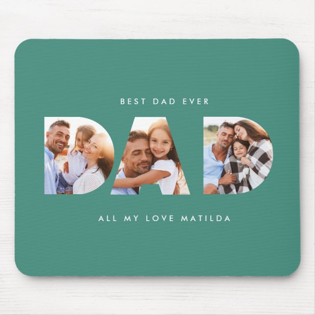 Mousepad Pai foto moderna tipografia (Frente)