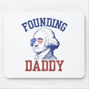 Mousepad Pai Fundador George Washington Funny 4 De Julho