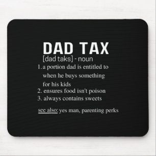 Mousepad Pai Fundido com Imposto Definição de Imposto Dia d