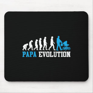 Mousepad Pai Futuro Papa Evolução Engraçada Paternidade