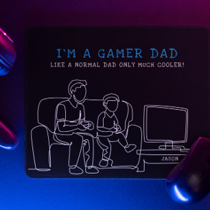 Mousepad Pai Gamer Dia dos Pais Monograma