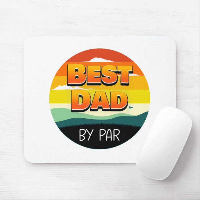 Mousepad Pai Golfer Melhor Pai De Par (Com mouse)