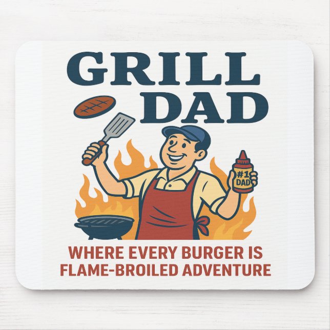 Mousepad Pai Grill - Aventura Irritada (Frente)