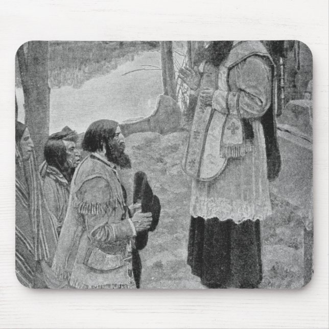 Mousepad Pai Hennepin que comemora a massa (Frente)