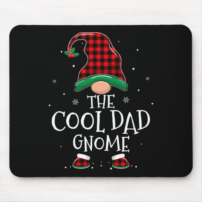 Mousepad Pai legal Gnome Família Xmas Matando Xadrez Natal (Frente)
