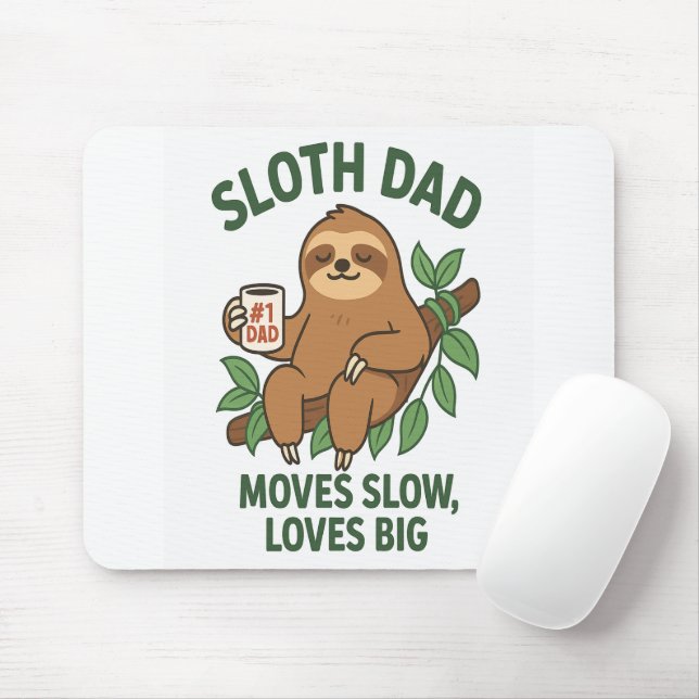 Mousepad Pai Lento - Se Move Lentamente, Ama Grande (Com mouse)