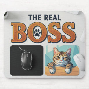 Mousepad Pai/Mãe de Animal Divertido O Verdadeiro Chefe Dec