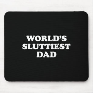 Mousepad Pai Mais Safado do Mundo Funny Fathers Dia dos Pai