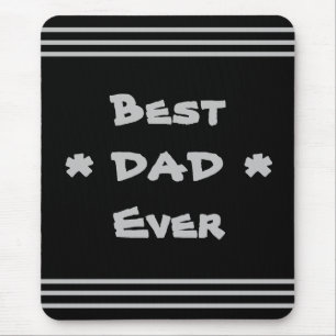 Mousepad Pai Moderno Legal PAI MELHOR NUNCA Cita Preto
