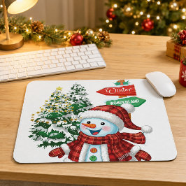 Mousepad Pai Natal de Inverno Natal