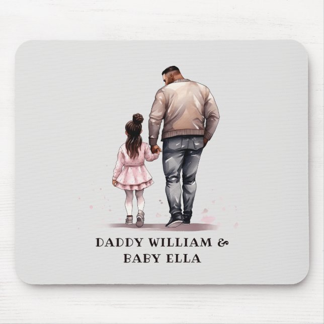 Mousepad Pai Negro e Filha Bond (7) (Frente)
