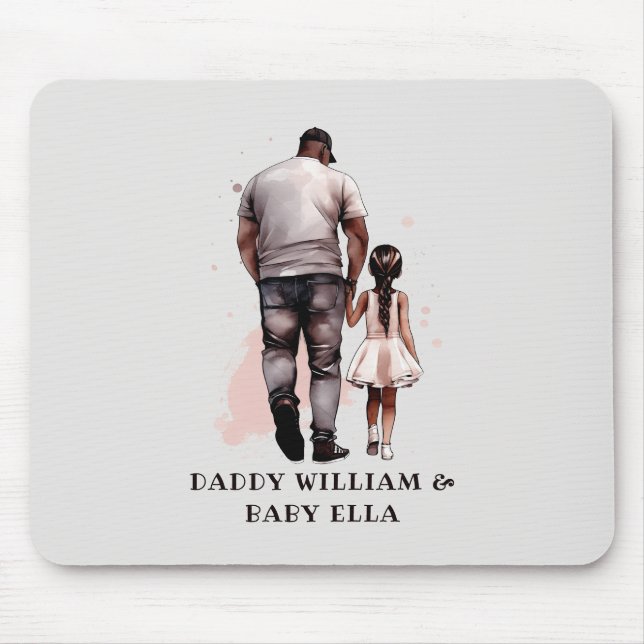 Mousepad Pai Negro e Filha Bond (8) (Frente)
