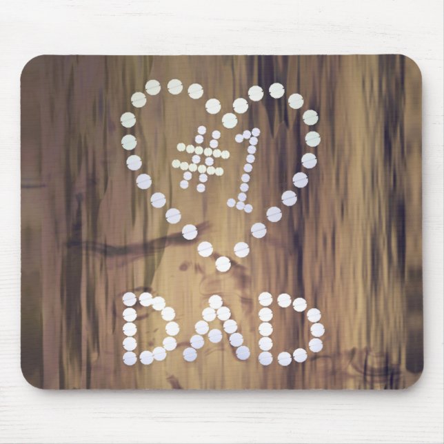 Mousepad Pai número um na madeira (Frente)
