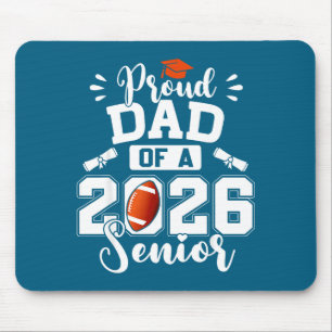 Mousepad Pai Orgulhoso 2026 Arte de Futebol Americano para