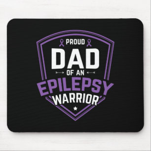 Mousepad Pai Orgulhoso de Epilepsia Guerreira Epilepsia Awa