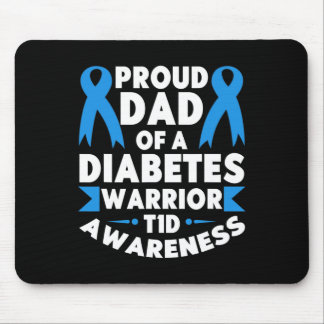Mousepad Pai Orgulhoso De Um Guerreiro Da Diabetes Tipo De