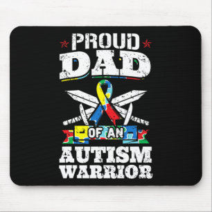 Mousepad Pai Orgulhoso De Uma Consciência Autista Do Guerre