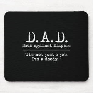 Mousepad Pai. Pais Contra Fraldas Humor Masculino Citação M