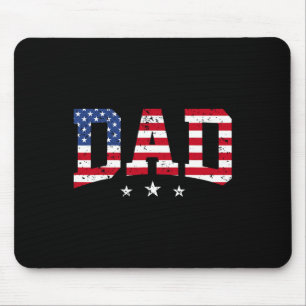 Mousepad Pai Patriótico Americano Bandeira Americana 4th O