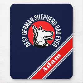 Mousepad Pai personalizado de melhor German shepherd nunca