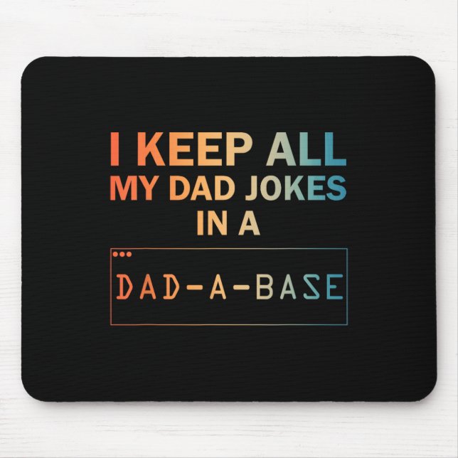 Mousepad Pai Piadas Design Para Men Pai Database Piada Lov (Frente)