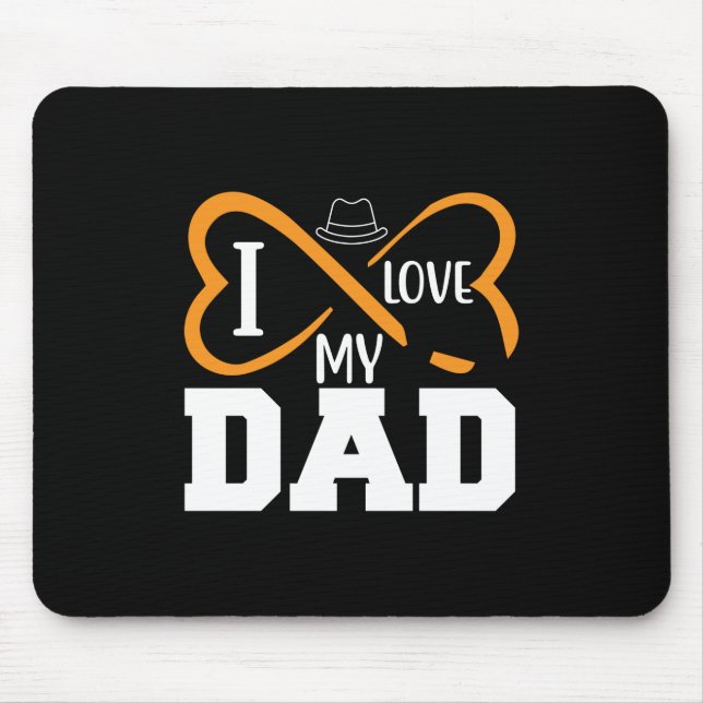 Mousepad Pai Presente Eu Amo Meu Pai (Frente)