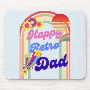 Mousepad Pai Retro Feliz